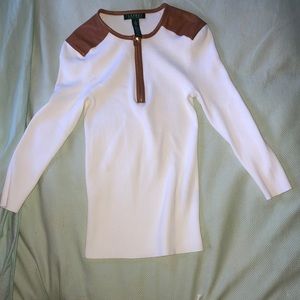Ralph Lauren White Sweater sz S
